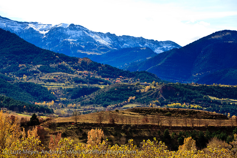 Autumn landscape of Serra Moixero, Cerdanya, Catalunya