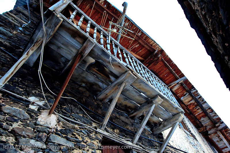 Andorra history: Rural buildings at La Cortinada, Vallnord, Andorra, Pyrenees