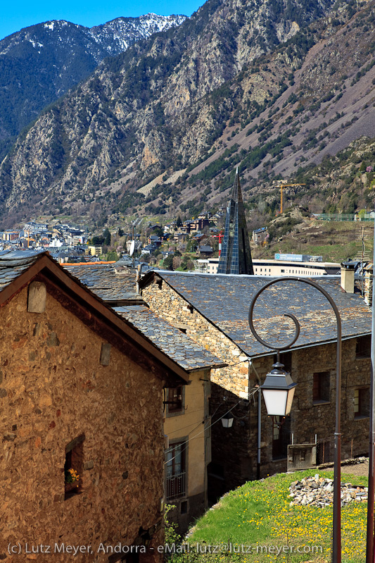 Andorra history: Old houses. Engordany