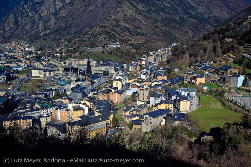 Andorra city views: Engordany & Escaldes, Andorra, Pyrenees